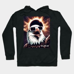 Solar Eclipse Eagle: Bold Tee Honoring the Mighty Eagle Spirit Hoodie